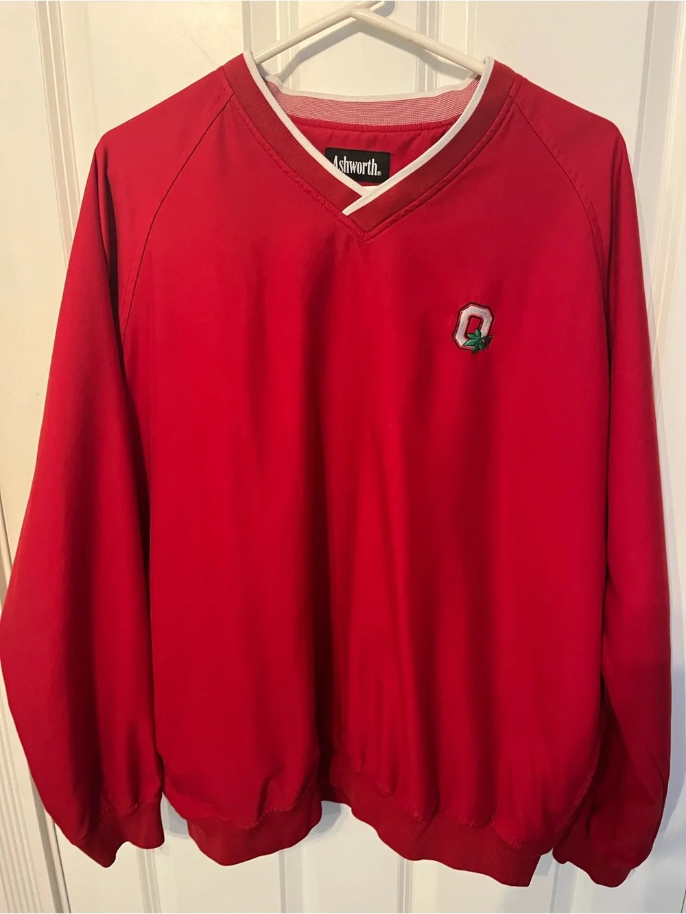 Ohio state buckeyes Red V-Neck Pullover Sweater
